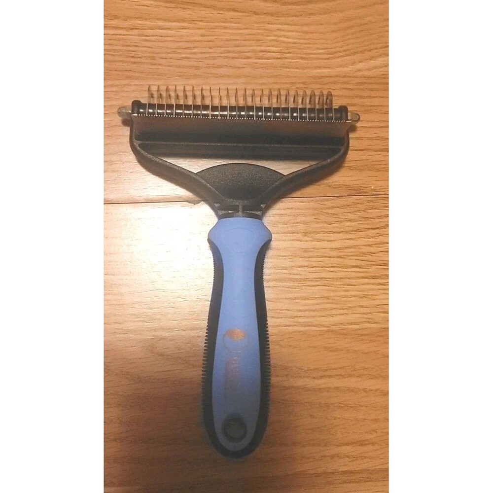 dog and cat grooming brush along with 1 glove